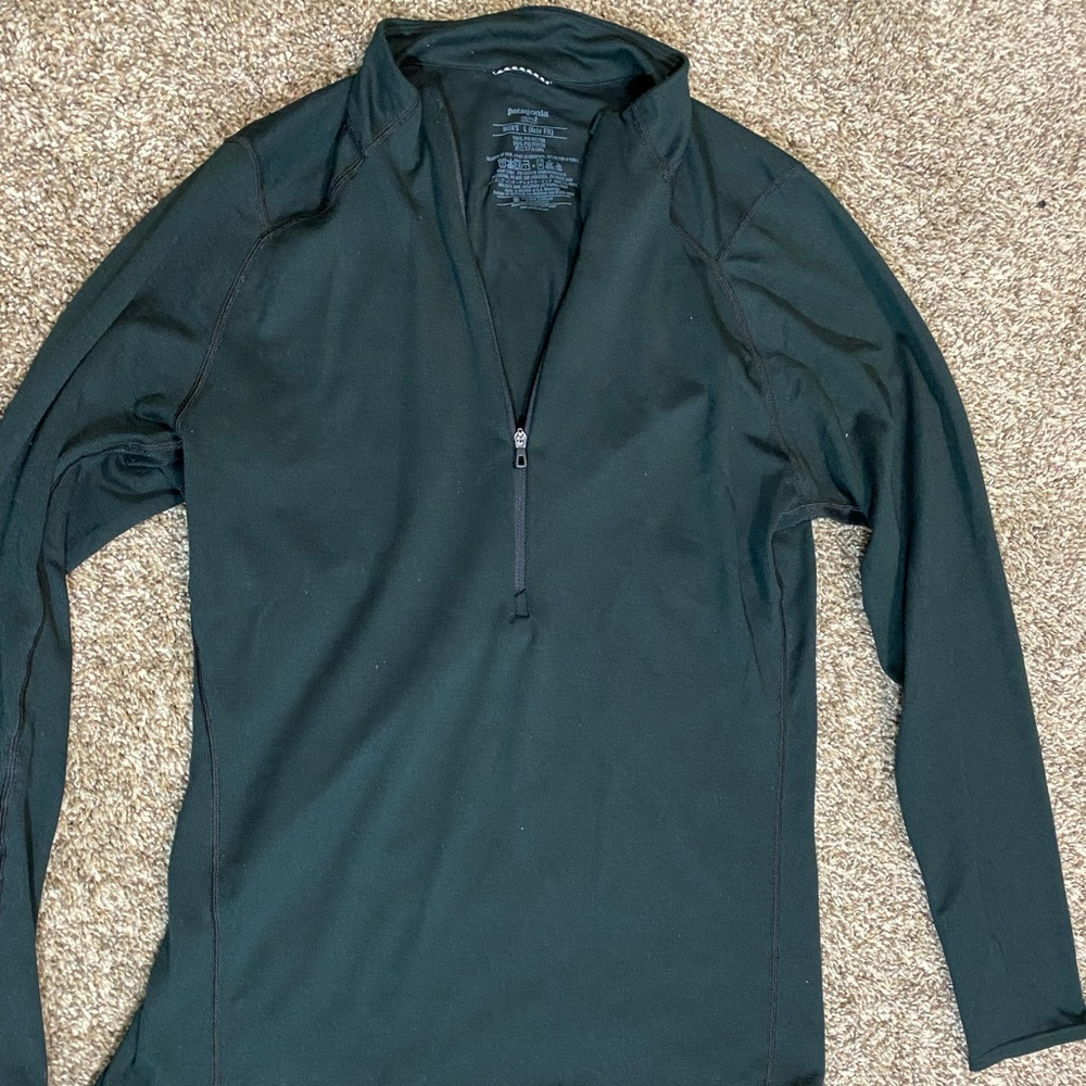 Patagonia black capaline baselayer, size L (Asia fit)